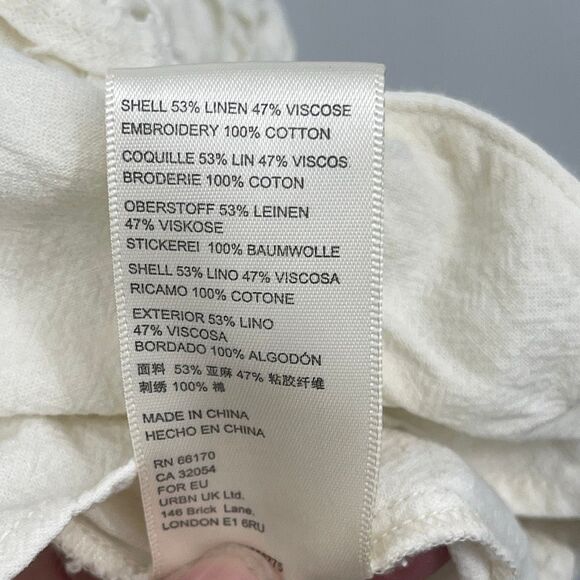 Free People Louisa Jacket Viscose/Linen Sz L - Picture 7 of 10